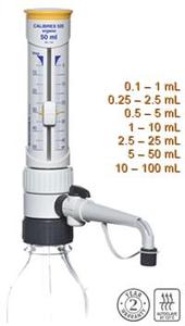Dávkovač Calibrex ™, organo, nastvitelný objem 0,5 - 5 ml