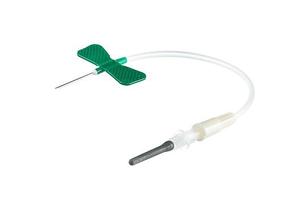 VACUETTE® Křídlová kanyla+Luer Adaptér, zelená, 21G, hadička 10 cm