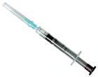 Stříkačka pro odběr arteriální krve 2 ml s jehlou 22Gx25 mm