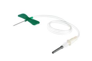 VACUETTE® Křídlová kanyla+Luer Adaptér, zelená, 21G, hadička 30 cm