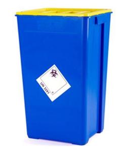Kontejner na kontaminovaný odpad 60 l modrý