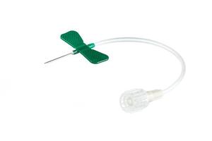 VACUETTE® Křídlová kanyla zelená, 21G, hadička 10 cm