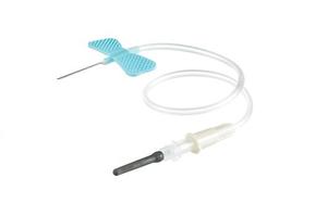 VACUETTE® Křídlová kanyla+Luer Adaptér, modrá, 23G, hadička 19 cm