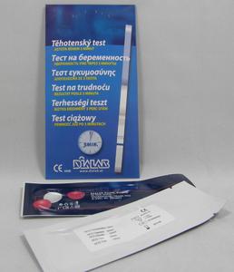Těhotenský test DIALAB v moči, proužek 5 mm, pro domácí použití