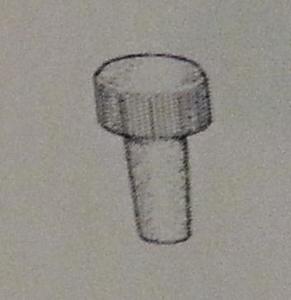 Víčko PTFE na kyvetu, p.3.5 mm, zúžení 1:10