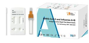 SARS-CoV-2 a Influenza A+B Antigen Combo Rapid Test, samotestování
